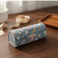 Mirror Lipstick Case Travel Friendly Floral Lipstick Box Easy to Clean