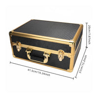 Aluminum Hairdressing Case Multifunctional Hair Stylist Case Lockable