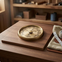 Metal High Precision barometers Analog Round Weather Pressure Gauge Weather Station for Tabletop