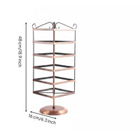Rotating Earring Stand Decorative Rotating Earring Holder Stable Base for Closet