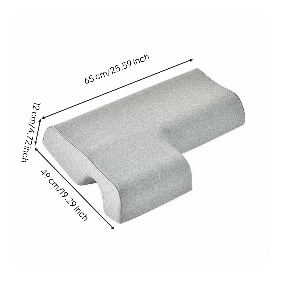 Couples Pillow Ergonomic Couple Pillow Breathable for Boyfriends and Girlfriends, Shared Bed