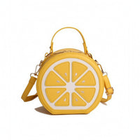 Citrus Slice Handbag Fun Lemon Handbag Convertible for Women, Teens