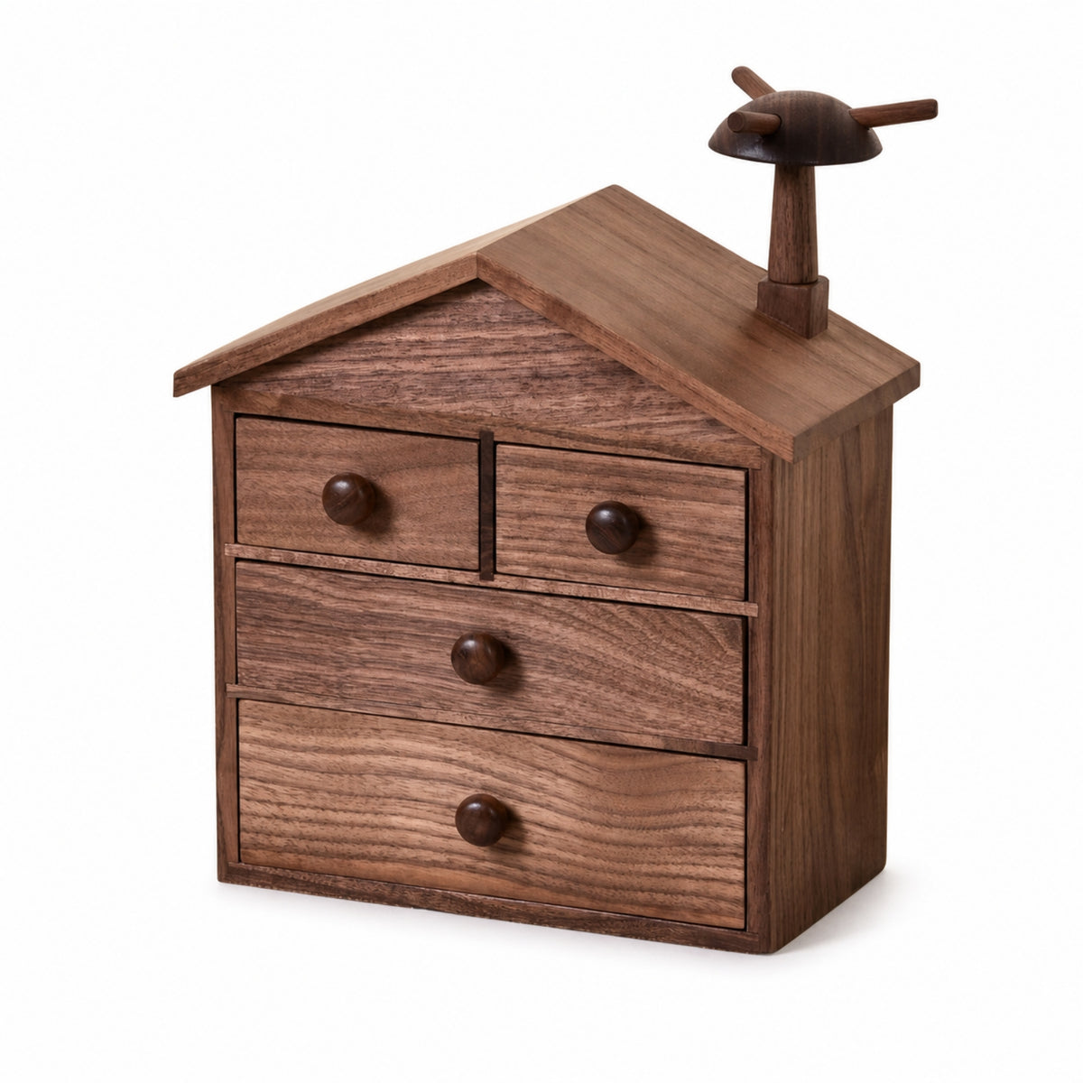 House Shaped Jewelry Box Space-Saving Jewelry Box with Drawers for Girls