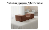 Breathable Textile Eyelash Grafting Pillow Washable Cover Eyelash Extension Pillow Side Pockets for Estheticians, Spa, Spas, Home Studio