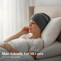 Double Layer Sleep Cap Soft & Comfortable Chemo Headwear Breathable for Post-Surgery Patients, People with Hair Loss, Sleeping, Winter, Home