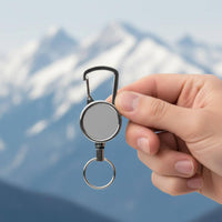 Carabiner Reel Key Holder Engraved Carabiner Badge Reel Sturdy