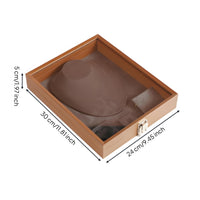 2 Pieces Jewelry Showcase Box Easy to Accessible Personal Accessory Storage