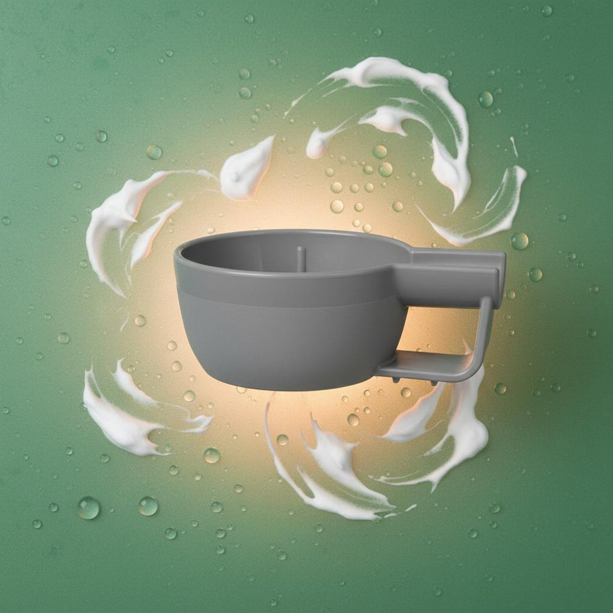 Shaving Soap Bowl Wet Shave Lather Cup Built-in Handle for Bathroom