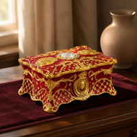 Ornate Jewelry Box Decorative Jewelry Box Velvet Soft Interior