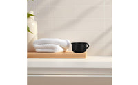 Shaving Mug with Handle Easy to Hold Shaving Foam Bowl Stainless Steel for Men