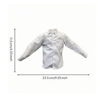 1/6 Scale Doll Shirt Pointed Collar Toy Clothing Plain Design