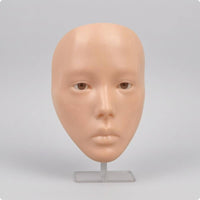 Silicone Makeup Practice Face Panel Reusable Beauty Tool Easy to Clean