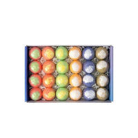 24 Pieces Boxed Bath Set Lidded Round Bath Spa Gift