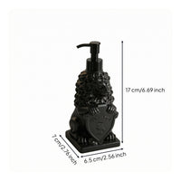 Lion-Shaped Dispenser Guard-Shaped Front Panel Tabletop Dispenser Embossed Mane