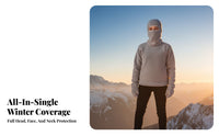 Windproof Neck Warmer Hood Ear Protection Full Head Neck Warmer Thermal Face Cover Hood Multifunctional Fleece Balaclava for Men