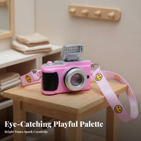BJD Camera Accessory Realistic Design Miniature Doll Camera Detailed for Hobbyists, Dollhouse