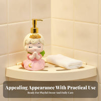 Princess Pump Bottle Crown Detail Bathroom Item Rounded Shape