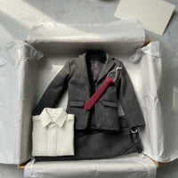 1/12 Scale Suit Set Trendy Miniature Formal Wear Detailed Tailoring Collectible Accessory for Hobbyists