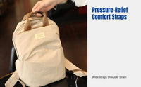Soft Nylon Backpack, medium size, ergonomic pressure relief, durable, urban casual travel