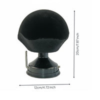 Hairpiece Holder Vertical Stem Mannequin Head Stand Black