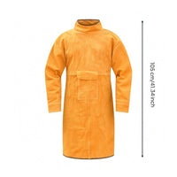 Cowhide Weld Coat Unlined Resistant Leather Jacket Long Sleeves
