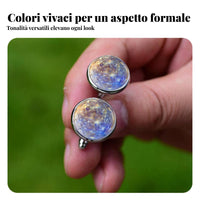 2 Pieces Galaxy Glass Cufflinks Great Gift Idea Galaxy Cufflinks Hand-Crafted