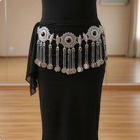 Ethnic Design Belly Dance Belt Exotic Flair Bohemian Coin Belly Chain for Beach
