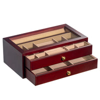 Multi Layer Jewelry Box Luxury Design Storage Velvet Lining for Vanity, Dresser