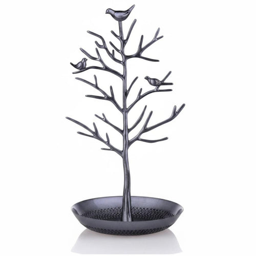 Bird Tree Jewelry Stand Detachable Design Earring and Necklace Hanging Rack