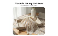 Floral Ribbon Hair Clasp Romantic Design Transparent Flower Hair Clasp Floral Jaw Clamp Elegance Ful Ribbons Elegant Design