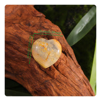 Undrilled Crystal Heart Semi-Finished Assorted Energy Center Stones Pocket Size