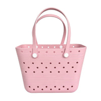 Beach Tote Easy to Clean Tote Bag with Holes Washable for Travel, Families