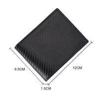 Bifold Carbon Fiber Wallet ID Window Men's Bifold Wallet