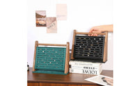 Slanted Band Display Rack Tabletop Wooden Band Display Stand Large Capacity