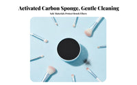 Portable Brush Cleaning Box Reusable Makeup Brush Color Remover Travel-Friendly for Beauty Enthusiasts, Dressing Table, Home