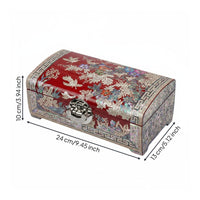 Mother of Pearl Jewelry Box Traditional Craftsmanship Chinese Lacquerware Box
