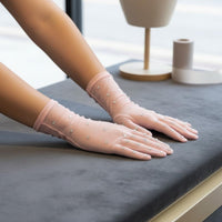 Rhinestone Figure Skating Gloves Breathable for Dance