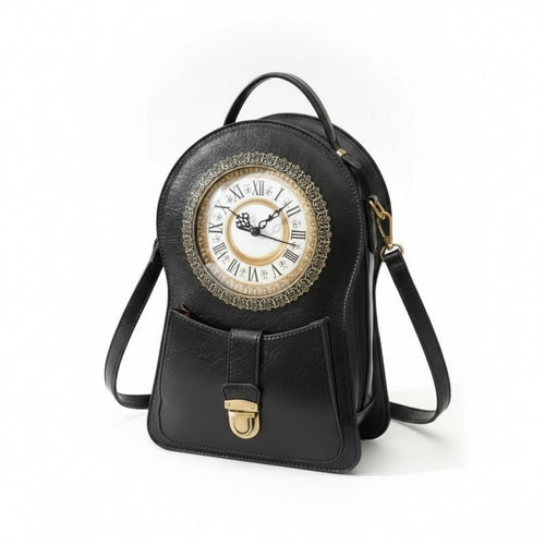 Vintage Clock Bag Adjustable Strap Fashion Accessory Special Shape