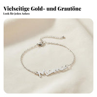Mama Letter Bracelet Stainless Steel Mama Word Bracelet Light Luxury for Mothers
