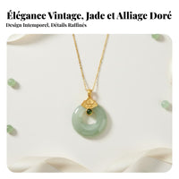 Jade Safety Buckle Necklace Mother's Day Gift Jade Safe Buckle Necklace for Moms