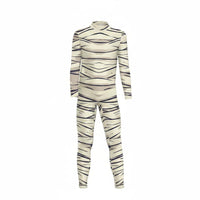 Bandage Print Mummy Costume Easy to Wear Mummy Jumpsuit for Dress-up Party