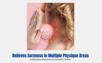 Firm Silicone Neck and Shoulder Massage Ball, TPE Exercise Ball, Foot Fascia Ball, Muscle Relaxation, Fitness Accessory,