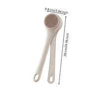 Bath Brush with Interchangeable Heads Waterproof Back Scrubber with Long Handle
