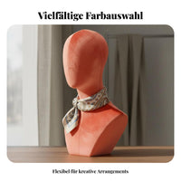 Velvet Mannequin Head Lightweight Hat Display Stand Odorless for Trade Display
