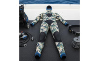Hooded Wetsuit Padded Chest and Knees Hooded Diving Suit Two-Piece Spearfishing Suit High Elasticity
