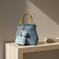 Soft Mini Bag Keychain Cute Design Fashion Accessory Lightweight for Women