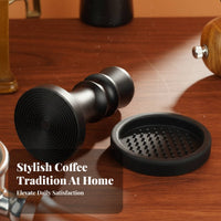 3 Pieces Coffee Pointed Distributor and Tamper Set Reduces Uneven Flow Coffee Tamper and Distributor Set for Cafe