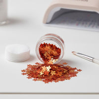50 G Five Petal Flower Sequin Glittery Flower Sequin Iridescent