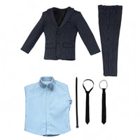 Pinstriped Suit Set Sleek Fit 1/6 Scale Suit Set Fitted