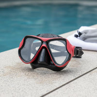 Tempered Glass Snorkel Set Easy Breathing Anti-Fog Diving Mask for Snorkeling
